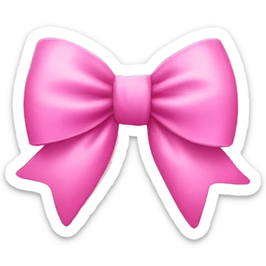 Pink bow  sticker