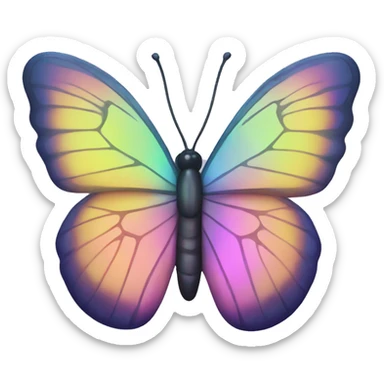 iridescent butterfly  sticker