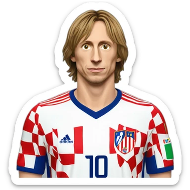 Luka Modric , Croatia jersey sticker