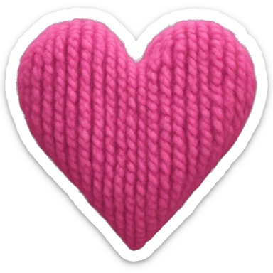 A heart made of wool sticker