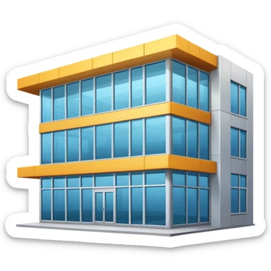 fitnesstudio von draußen also das gebäude sticker