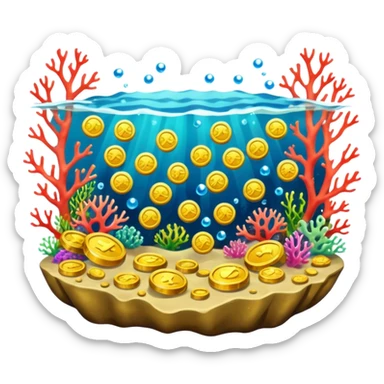 sunken treasure sticker