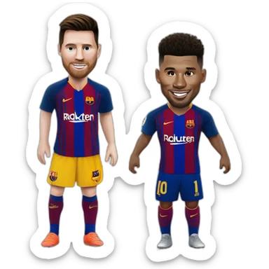 Messi crache sur ronaldo sticker
