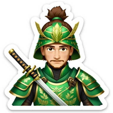 Emerald Samurai sticker