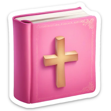 cute pink bible sticker