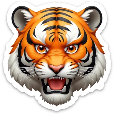 angry Tiger Full Body sticker