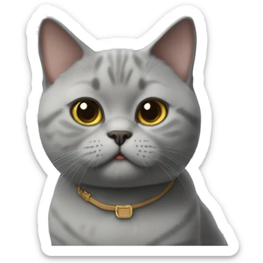british shorthair cat  sticker
