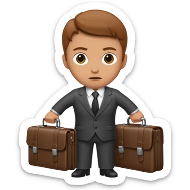 Spy with briefcase sticker