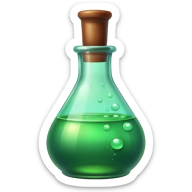 Minimalistic green Potion sticker