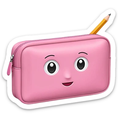 pink Pencil Case sticker