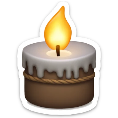 cozy candle sticker