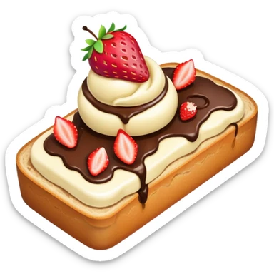 ice cream on bread sticker