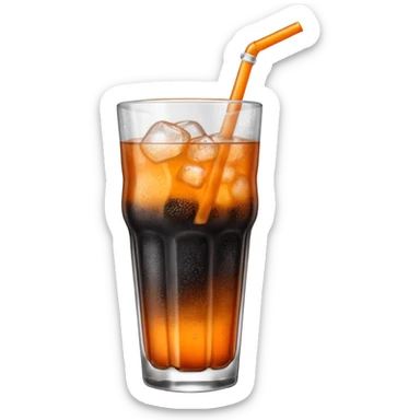 Czech Kofola black and orange  sticker