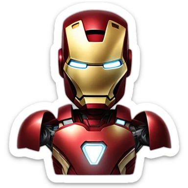 Iron man livrator la fan curier sticker