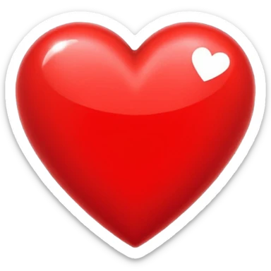 corazón con purpurina sticker