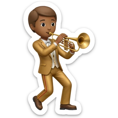 statue playing trombone sticker