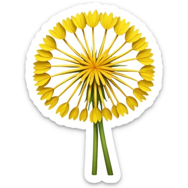 Dandelion flower emoji for bio sticker
