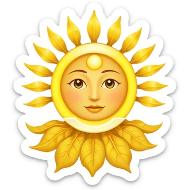the sun tarot card sticker