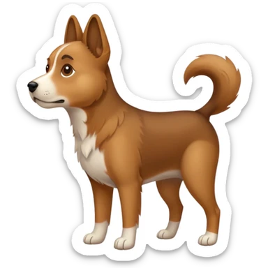 Dog with 3 legs sticker