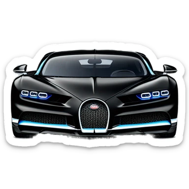Bugatti Chiron Black sticker