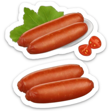 Plat de Rougail saucisse réunionnais sticker