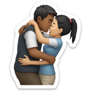 Hug kiss asia sticker