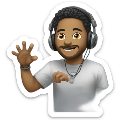 Controlador  dj gif sticker