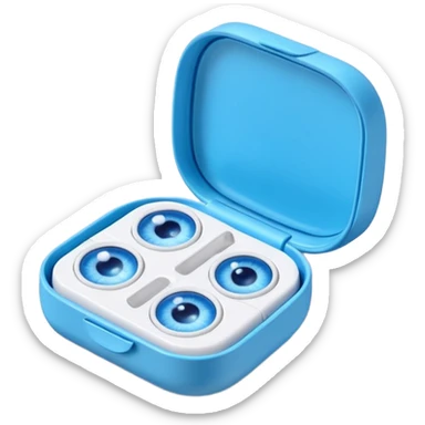 contact lenses travel mini case sticker