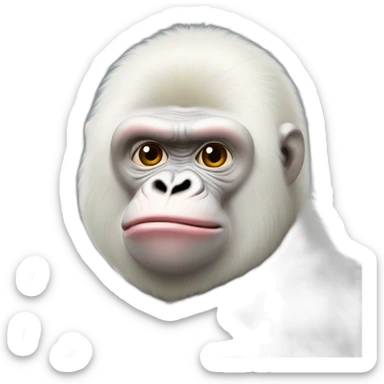 Gorila albino mandando besos  sticker