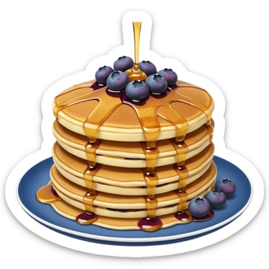 Blueberry pancake sticker