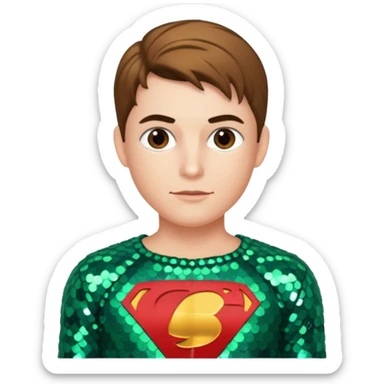 Robin from DC with Sequin Outfit sticker