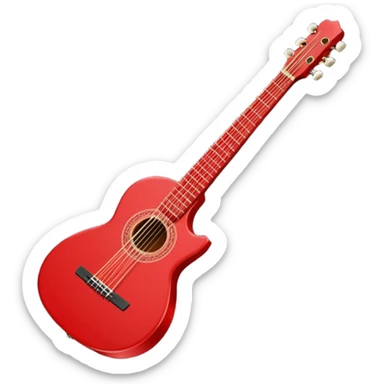 Create a long thin straight red string  sticker