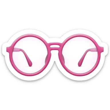  a pink glasses sticker