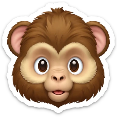 rookie monkeys puppy head sticker