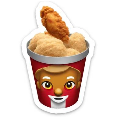 KFC chicken bucket  sticker