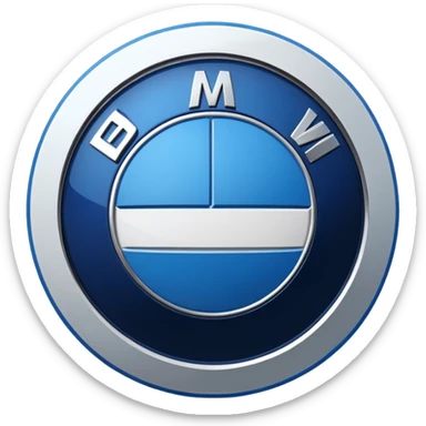 Bmw real logo sticker