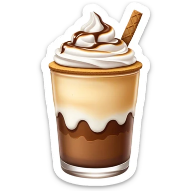 toasted s'mores and chocolate milkshake  sticker