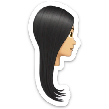 hair strand sticker