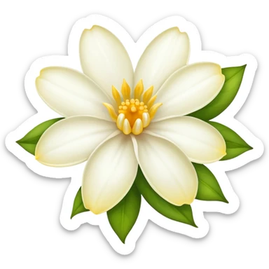 Vanilla flower sticker