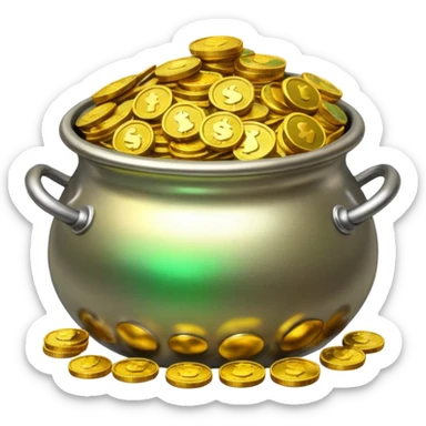 Pot of gold sticker
