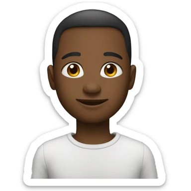 Jeun garçon métisse avec un taper  sticker