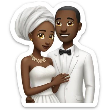 African marriage sticker