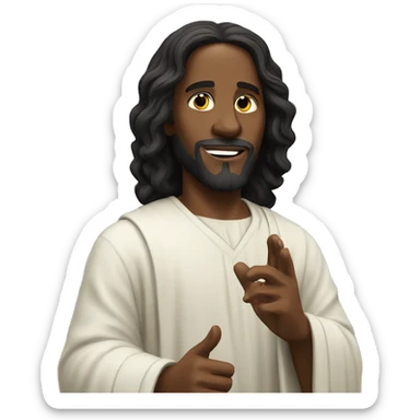 Black Jesus flying solo sticker