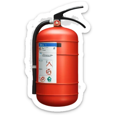 fire extinguisher sticker