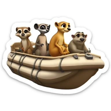 Hakuna Matata - pontoon with Timon and Pumbaa on it sticker