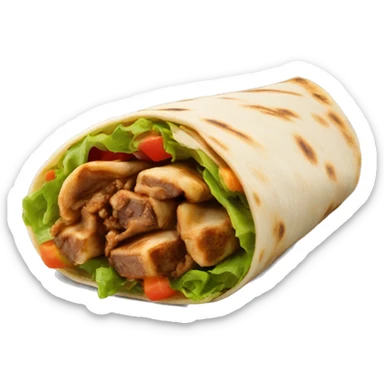 Shawarma wrap  sticker