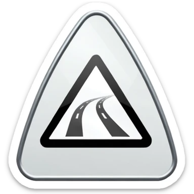oval road sign  sticker