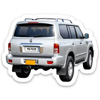 Nissan Patrol y62 - Nissan (Model Year: 2022) (Iconic colour: Silver) sticker