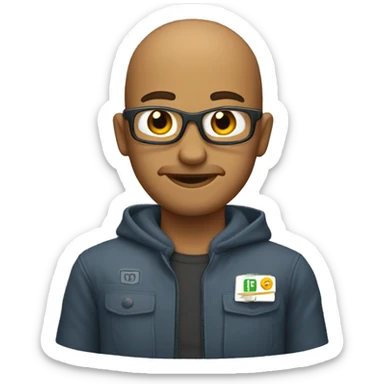 Tubarão com cartola sticker