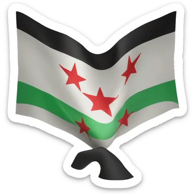 Syrian revolution flag sticker